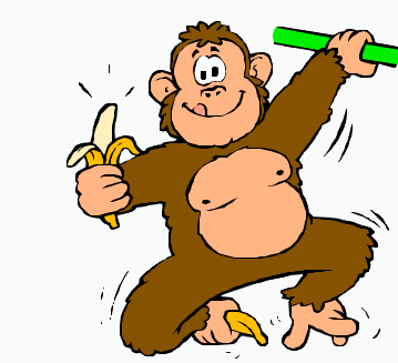 Résultat de recherche d'images pour "gif animé l'homme descend du singe"